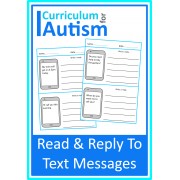 Text Messages Read and Write Replies Worksheets